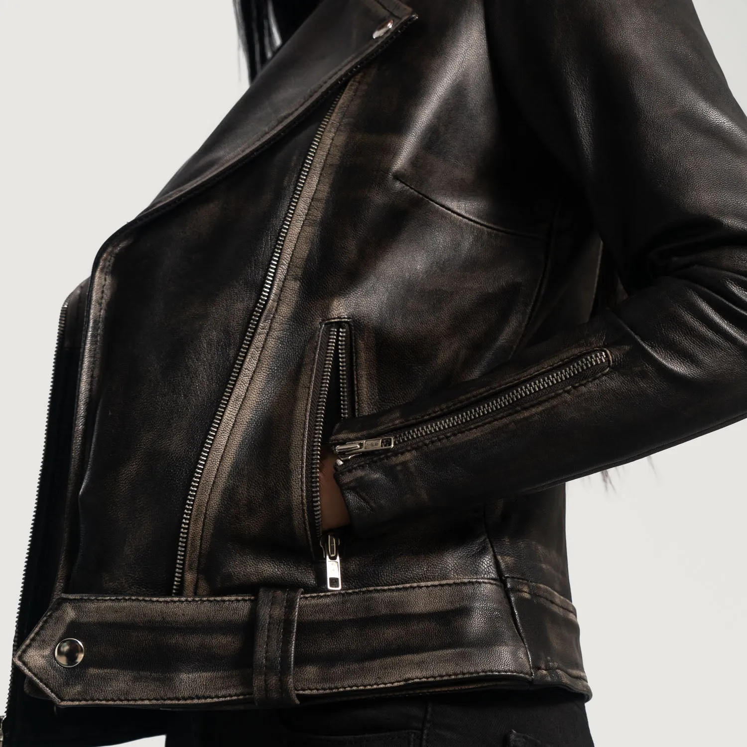 Rumi Leather Biker Jacket