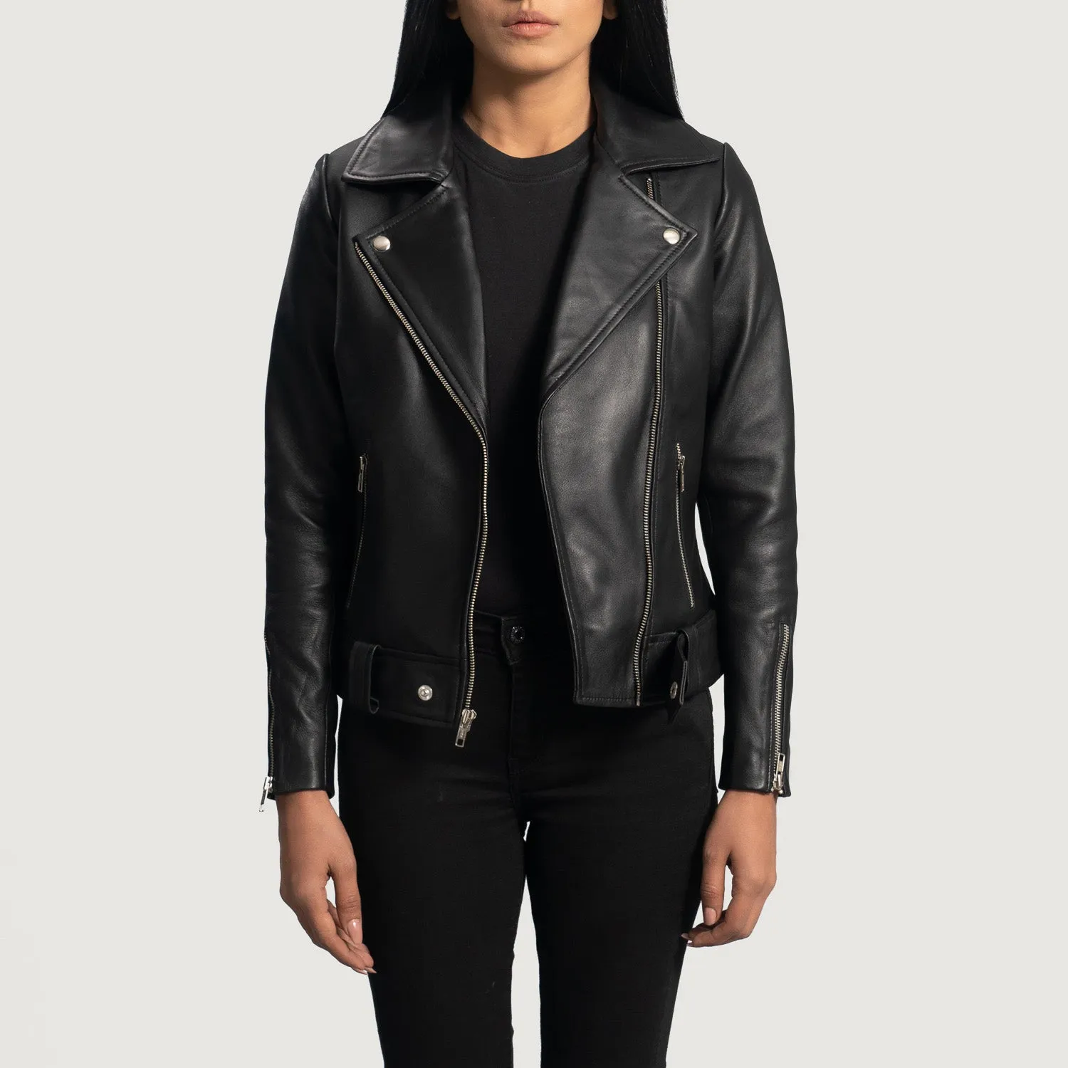 Rumi Leather Biker Jacket