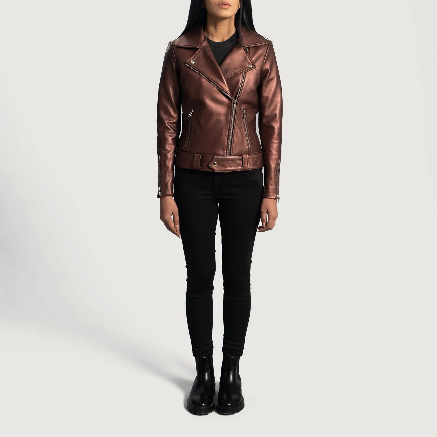 Rumi Leather Biker Jacket