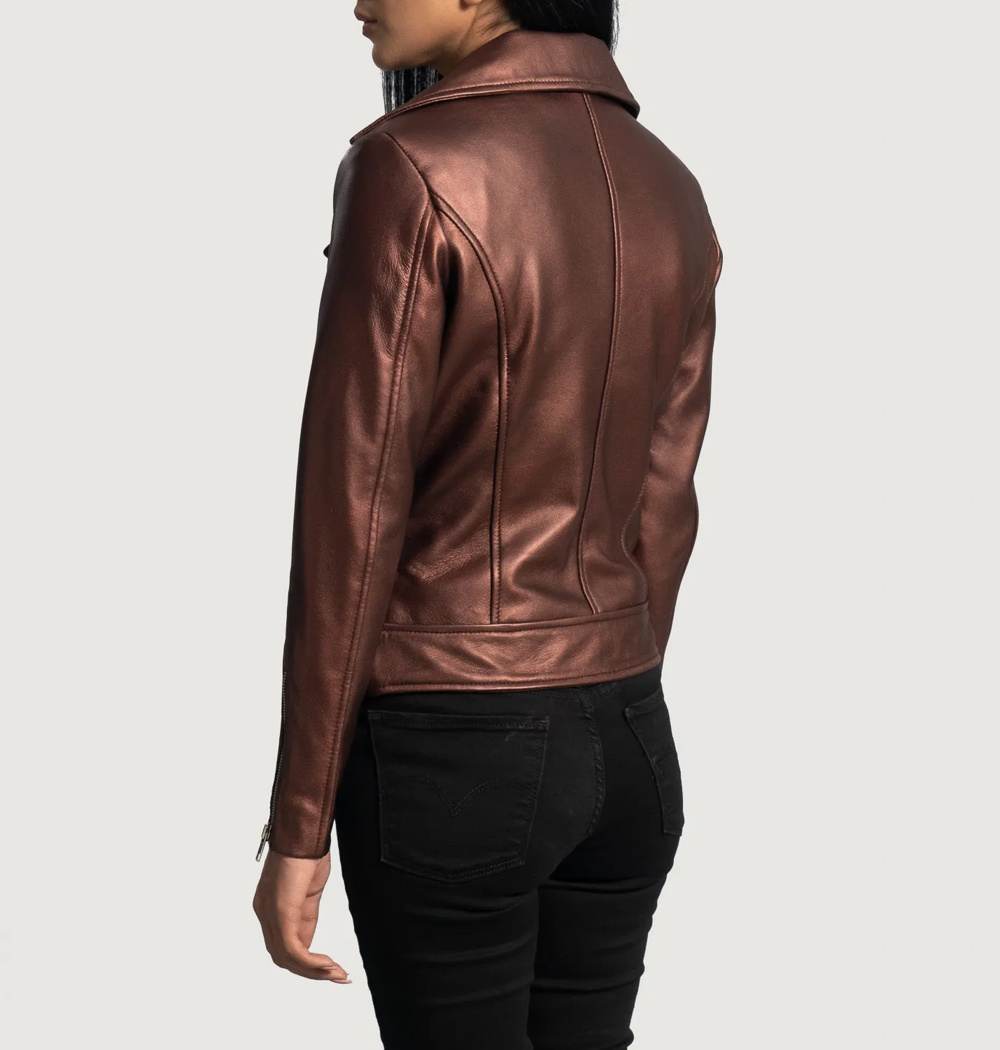 Rumi Leather Biker Jacket