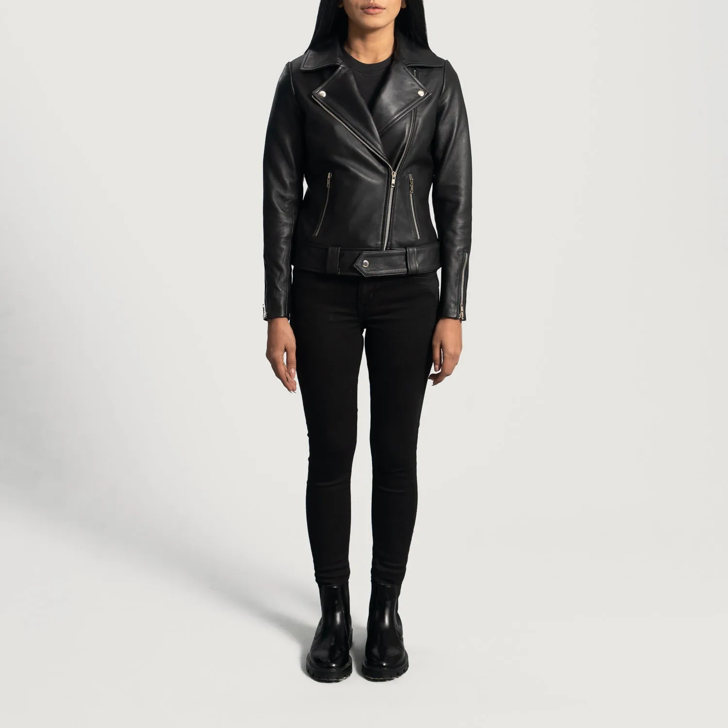 Rumi Leather Biker Jacket