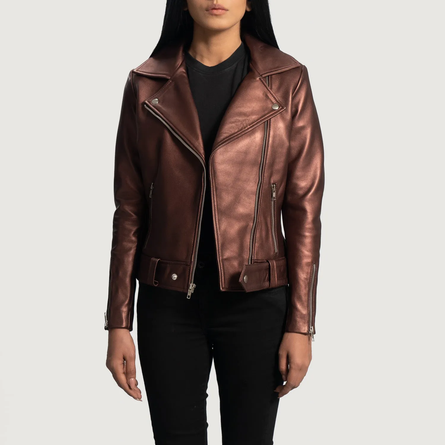 Rumi Leather Biker Jacket