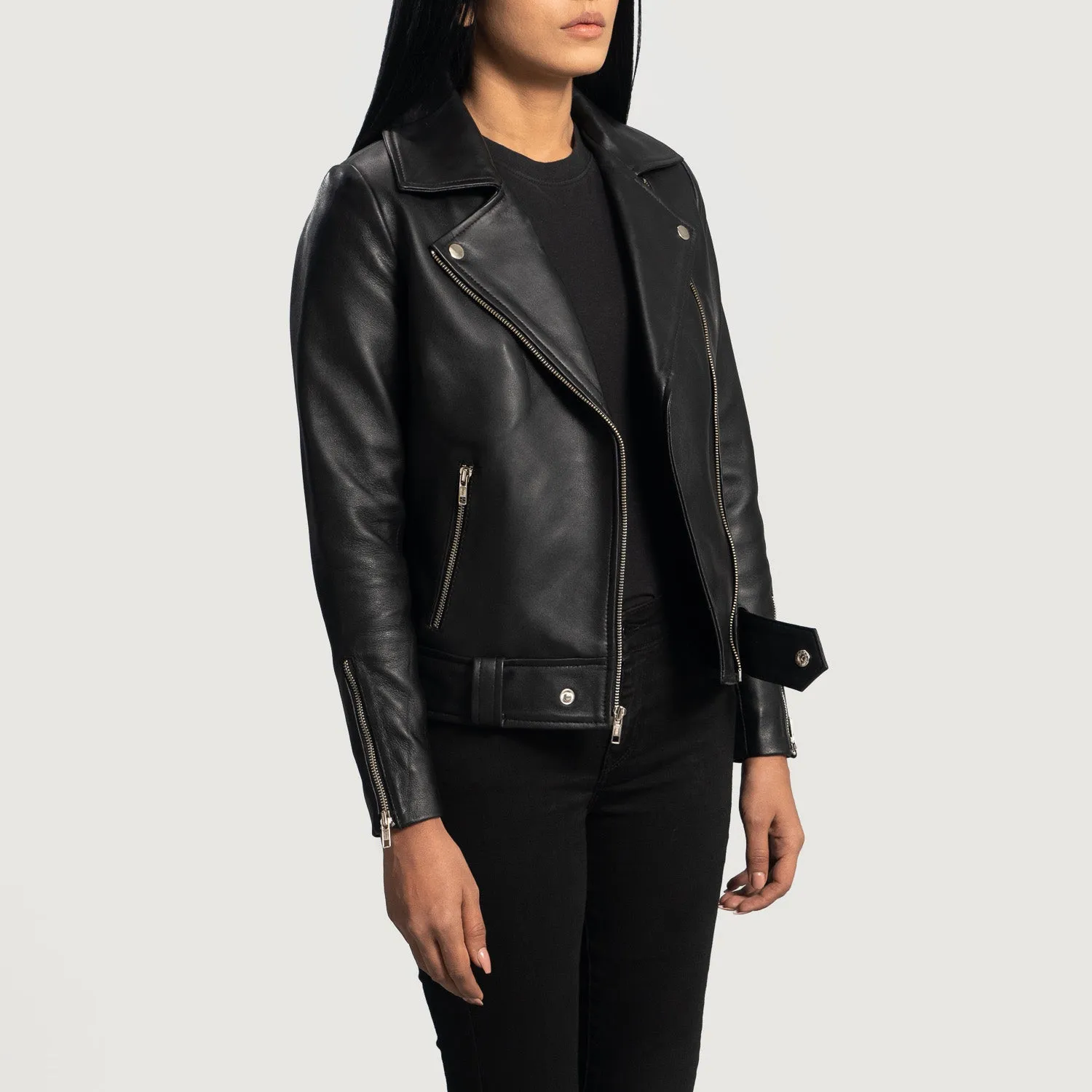 Rumi Leather Biker Jacket