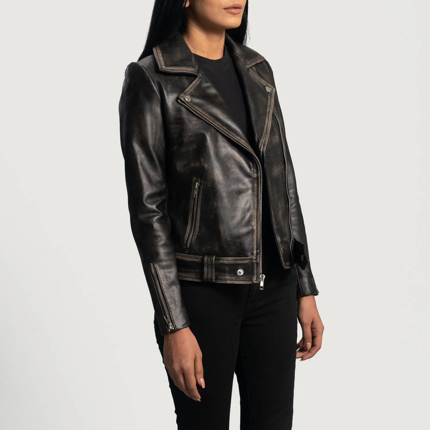 Rumi Leather Biker Jacket