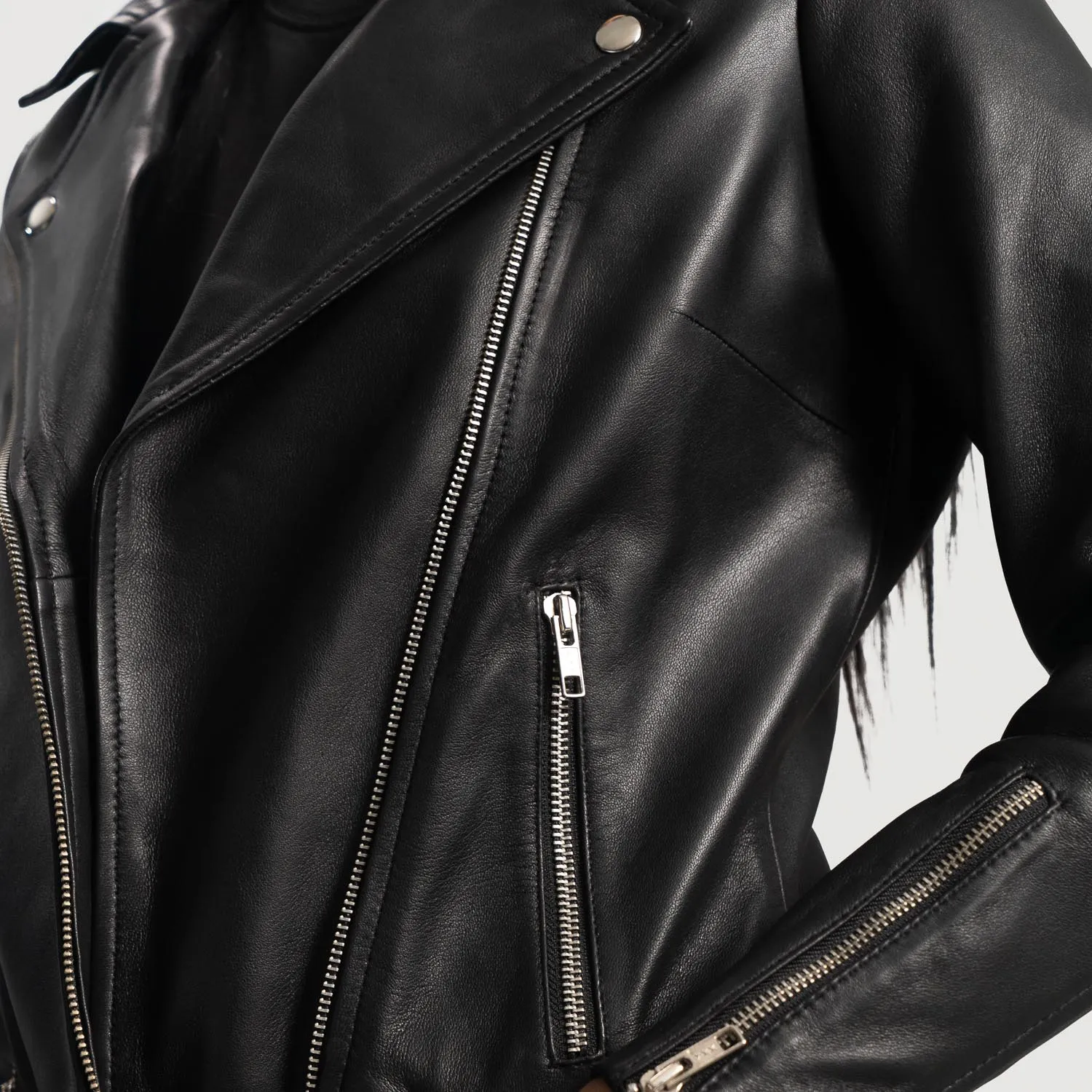 Rumi Leather Biker Jacket