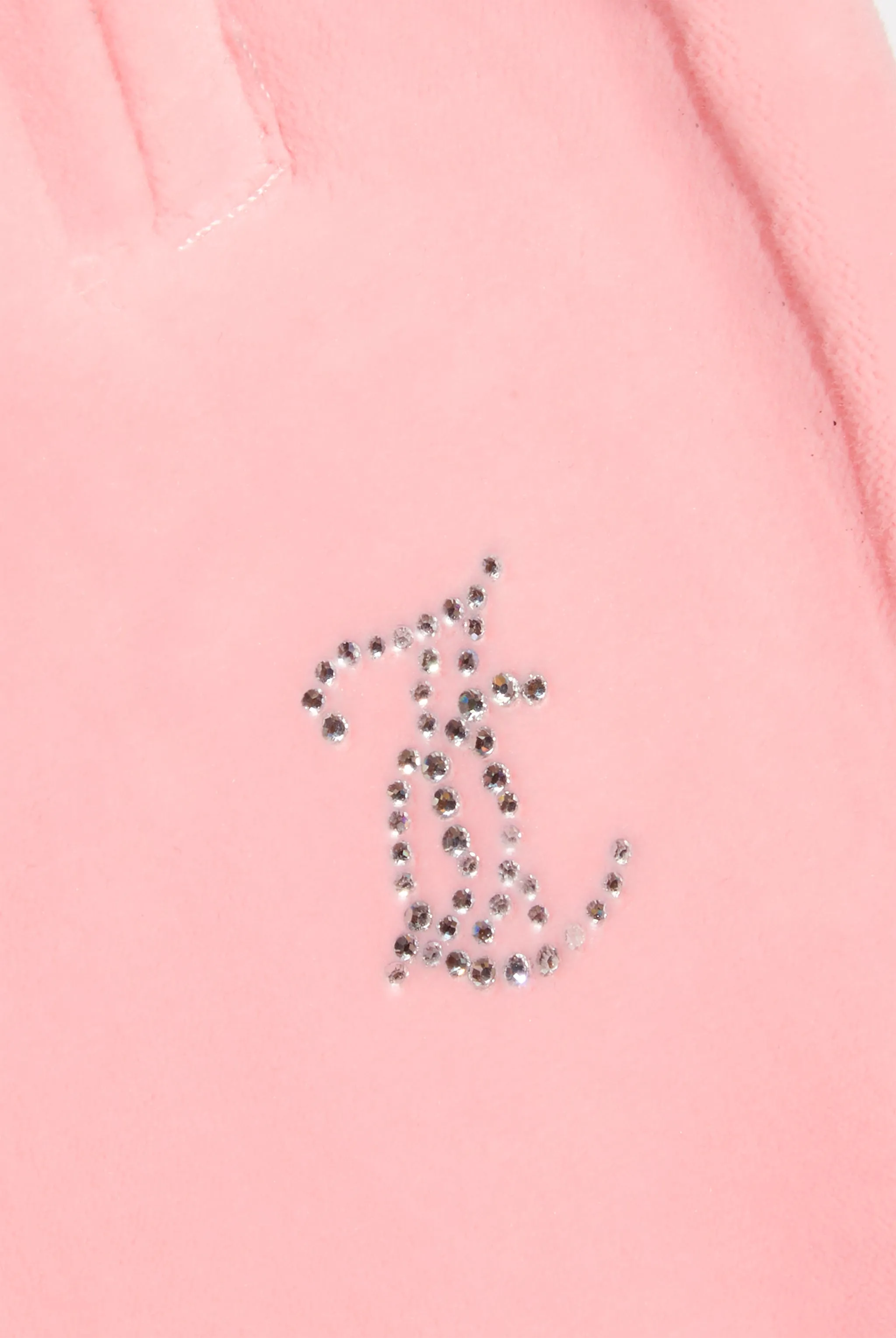 'SAGITTARIUS' JUICY PINK VELOUR DIAMANTÉ TRACKSUIT BOTTOM