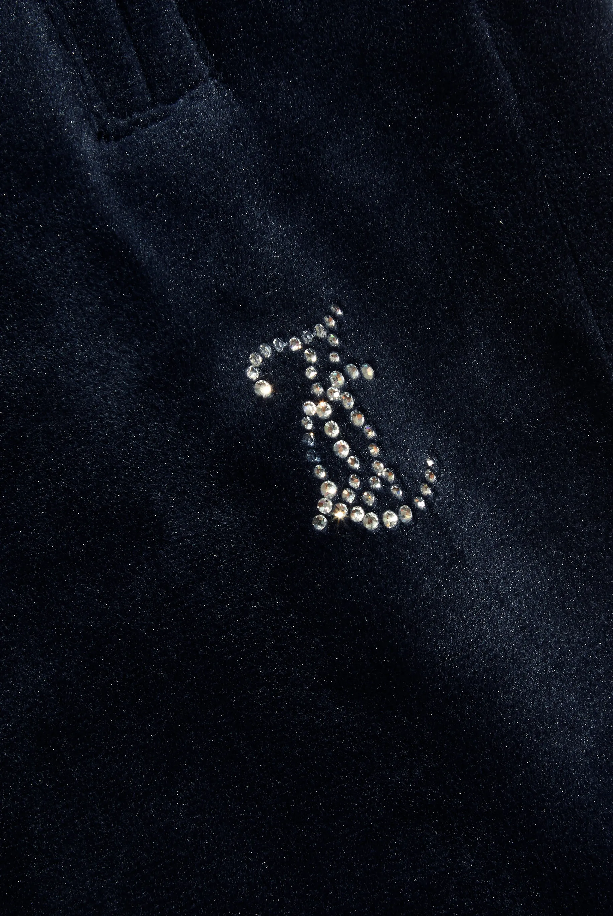 'SAGITTARIUS' NIGHT SKY VELOUR DIAMANTÉ TRACKSUIT BOTTOM