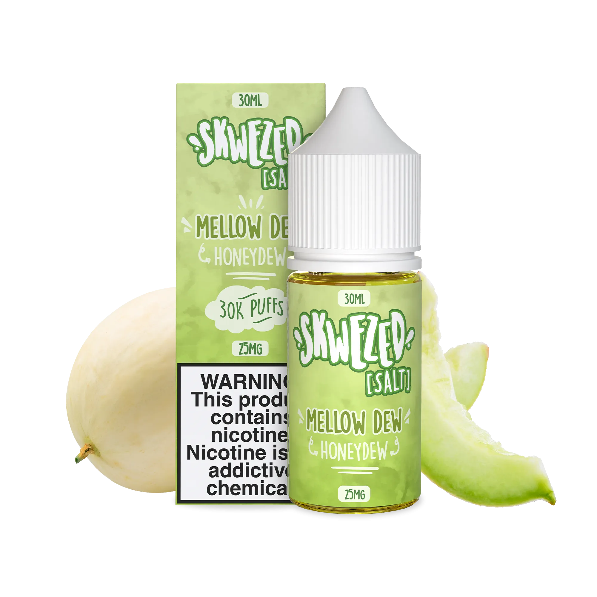 SAMPLES - 30ml - Skwezed Salt - Honeydew (Mellow Dew)