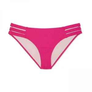 Shade & Shore Women's Ribbed Strappy Side Cheeky Bikini Bottom