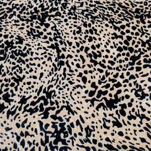Silk Burnout Velvet, Leopard