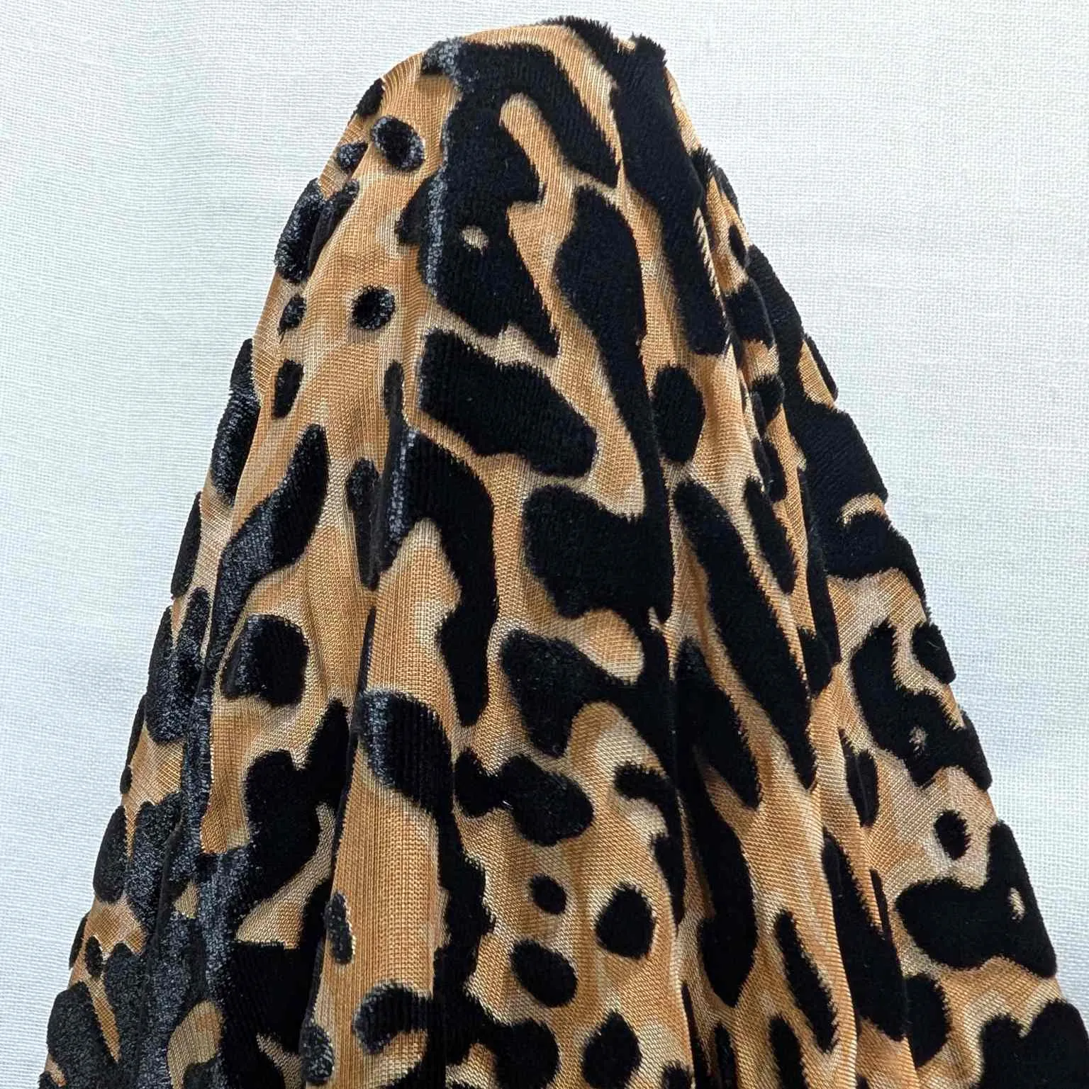 Silk Burnout Velvet, Leopard