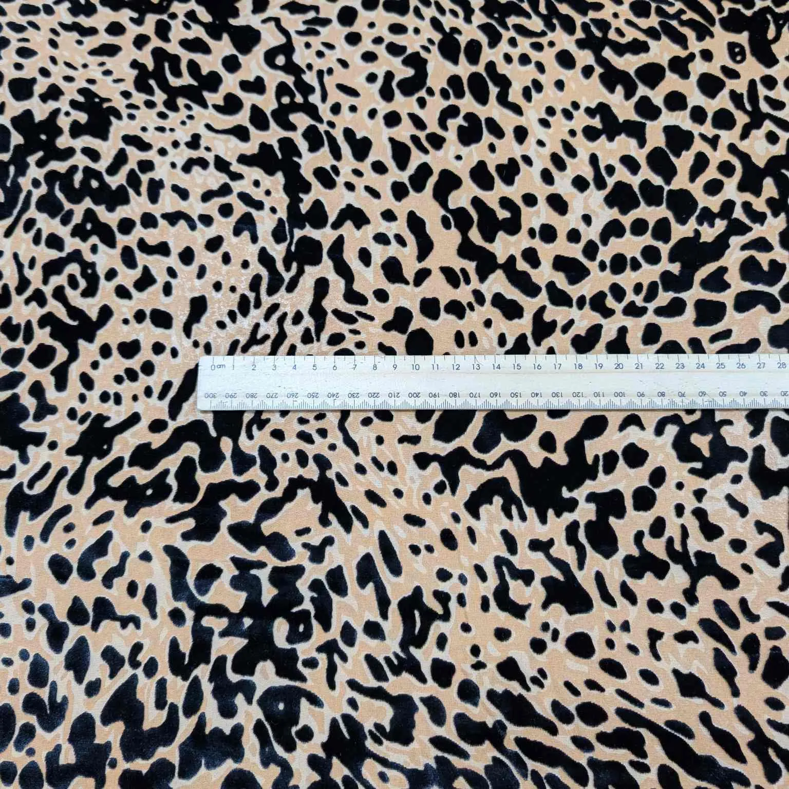 Silk Burnout Velvet, Leopard