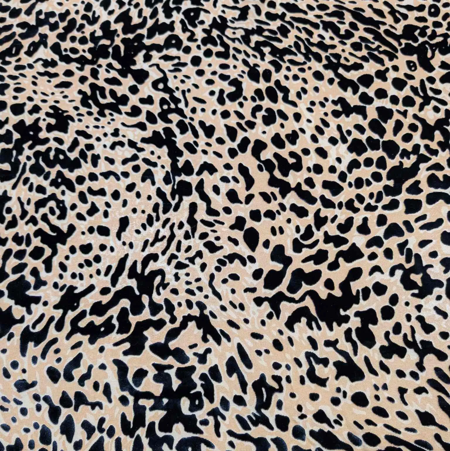 Silk Burnout Velvet, Leopard