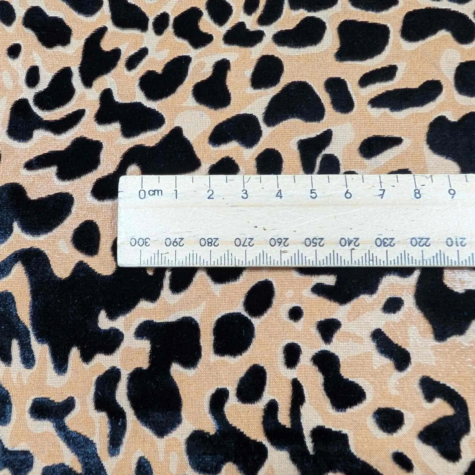 Silk Burnout Velvet, Leopard