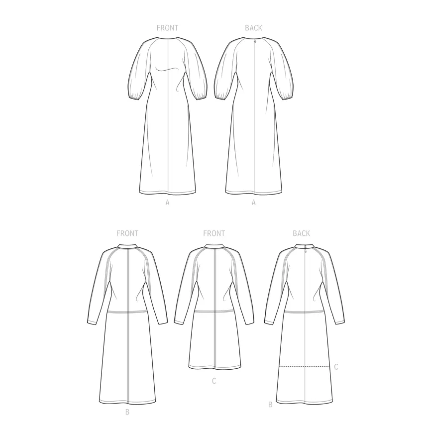 Simplicity Pattern S9640 Misses' Sleeve Dress