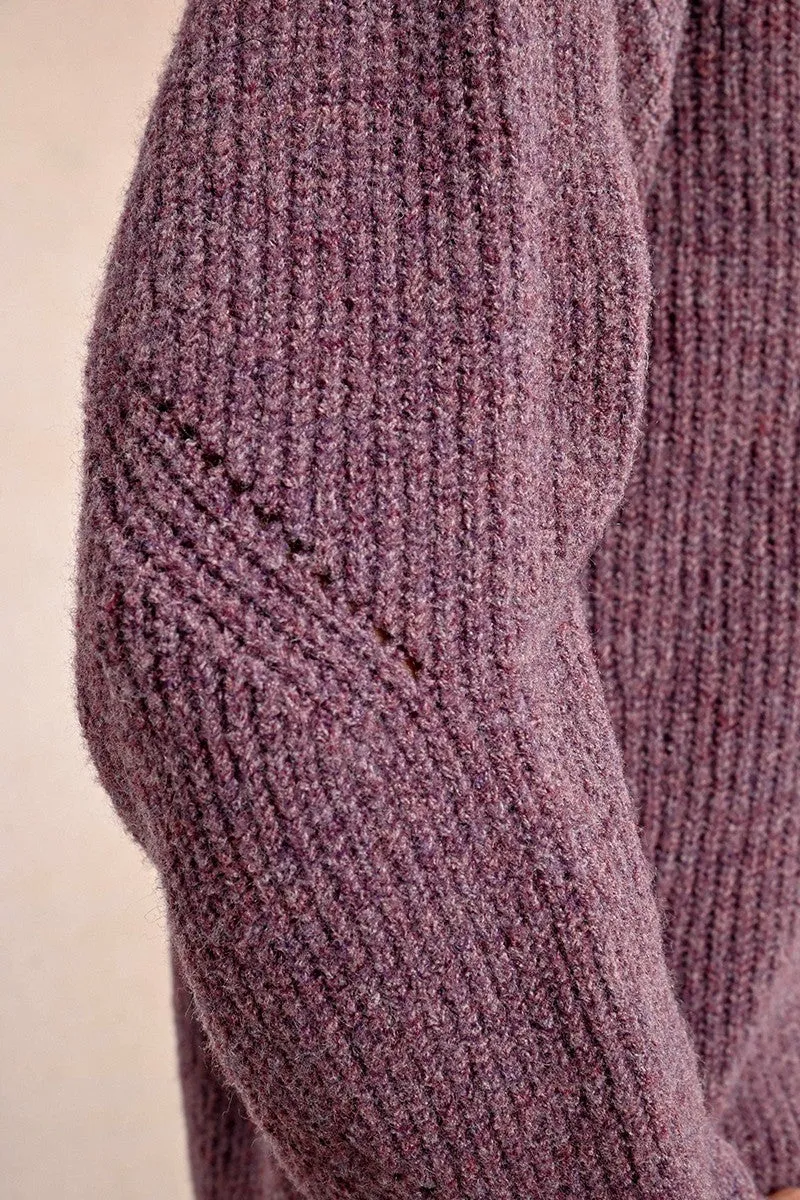 SOFT KNIT SWEATER WITH TIE COLLAR