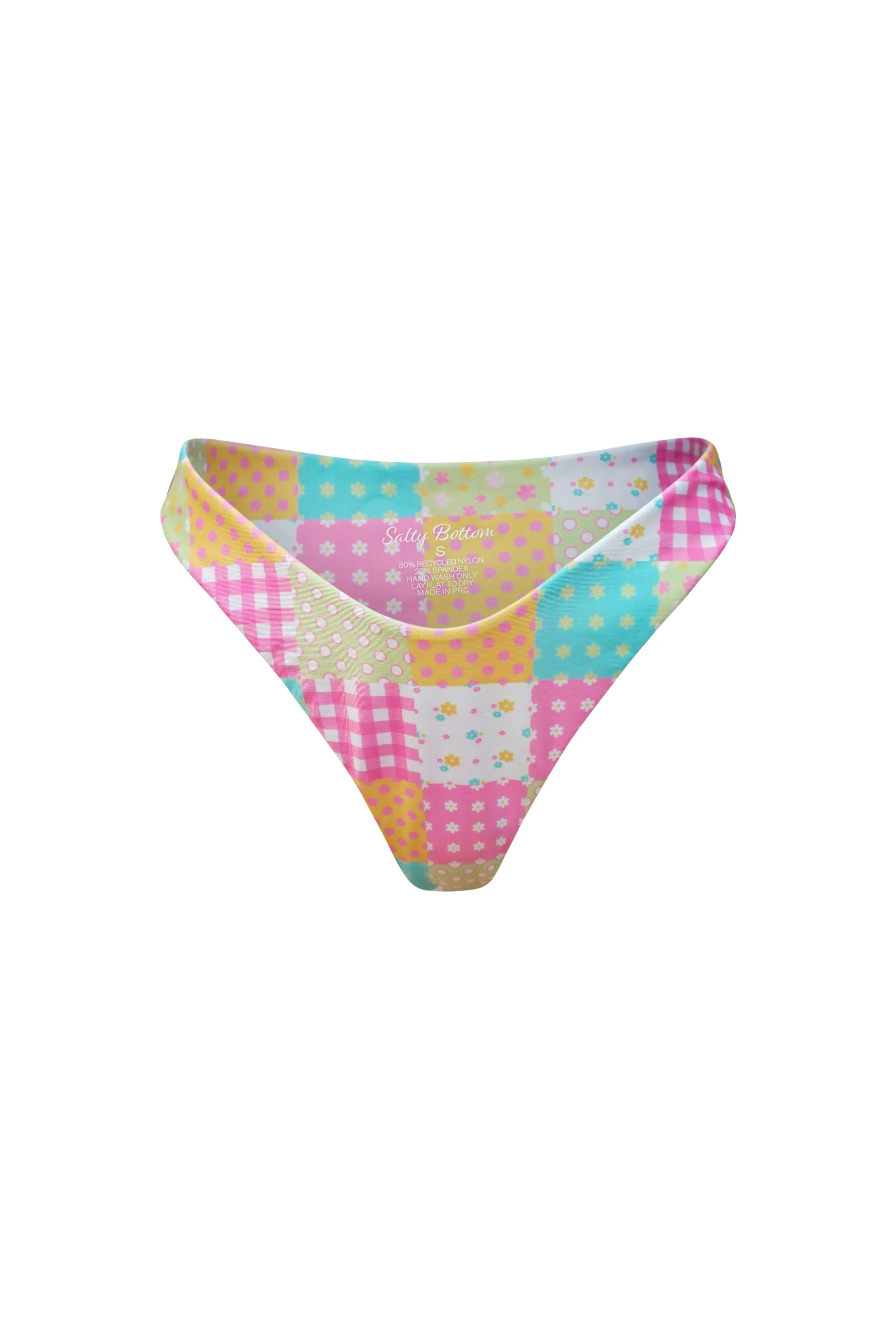 St Lucia Brazilian Bikini Bottoms - Perky Patchwork