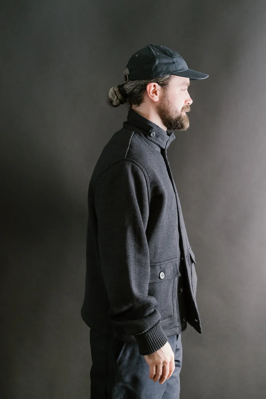 Submariner Sweater Coat - Dark Charcoal