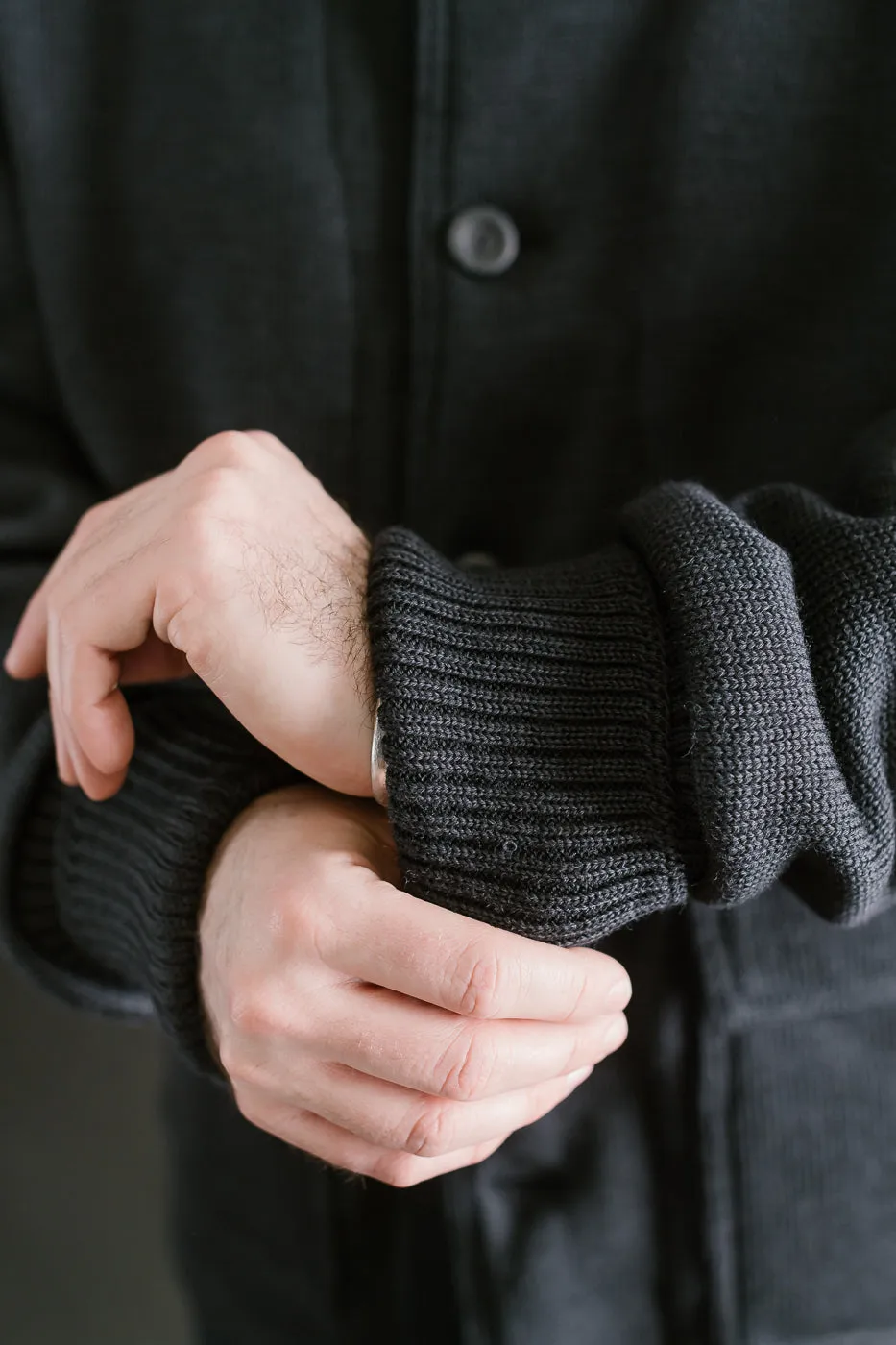 Submariner Sweater Coat - Dark Charcoal