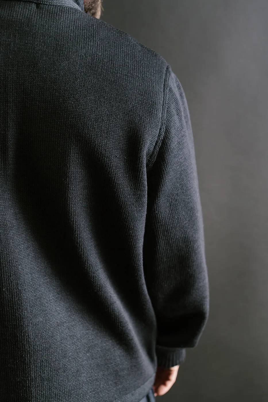 Submariner Sweater Coat - Dark Charcoal