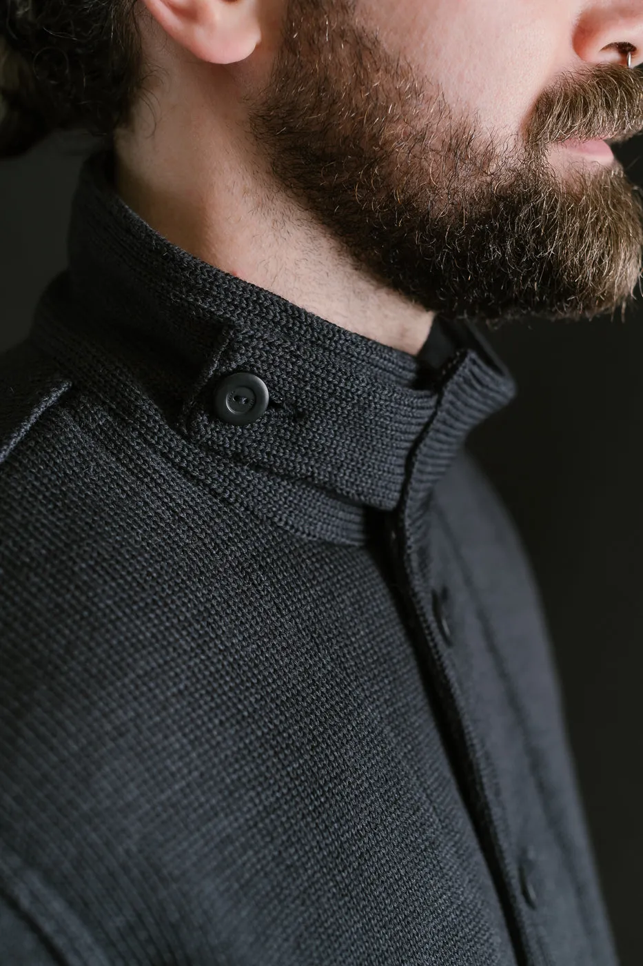 Submariner Sweater Coat - Dark Charcoal
