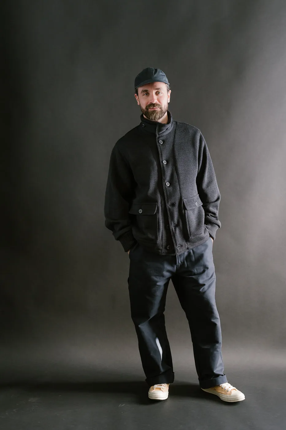 Submariner Sweater Coat - Dark Charcoal
