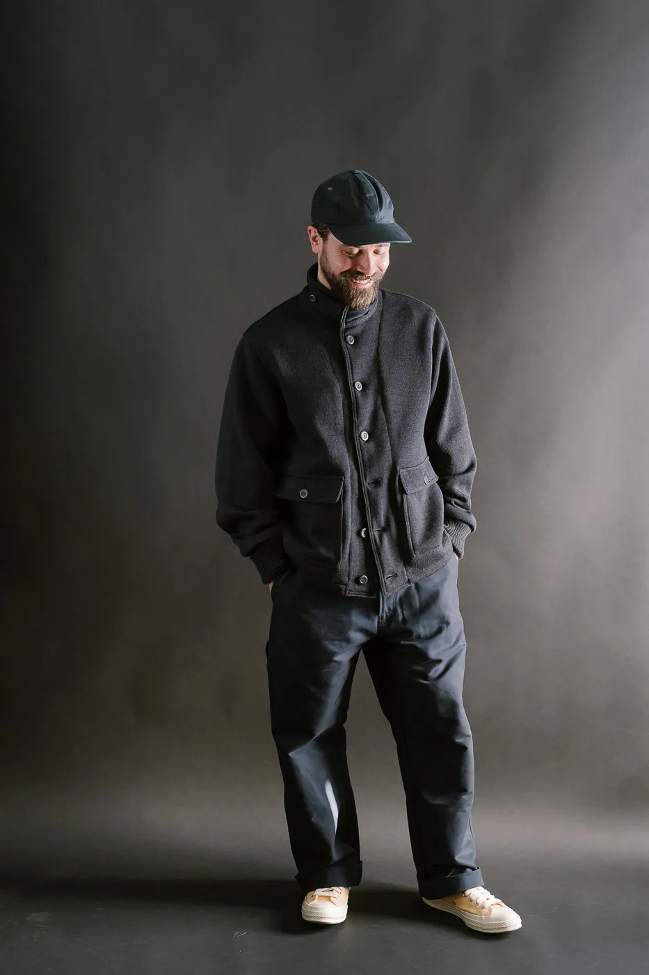 Submariner Sweater Coat - Dark Charcoal