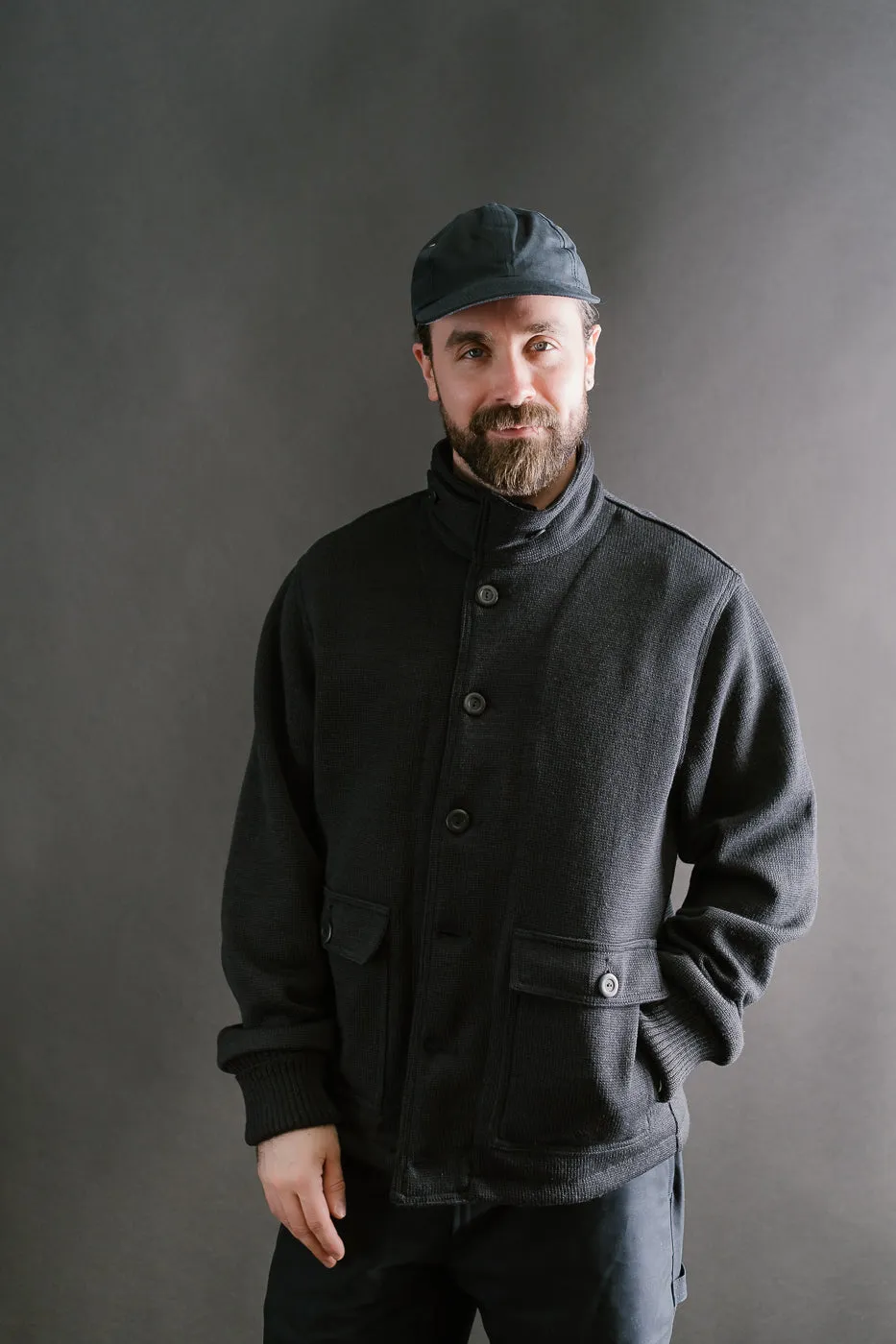 Submariner Sweater Coat - Dark Charcoal