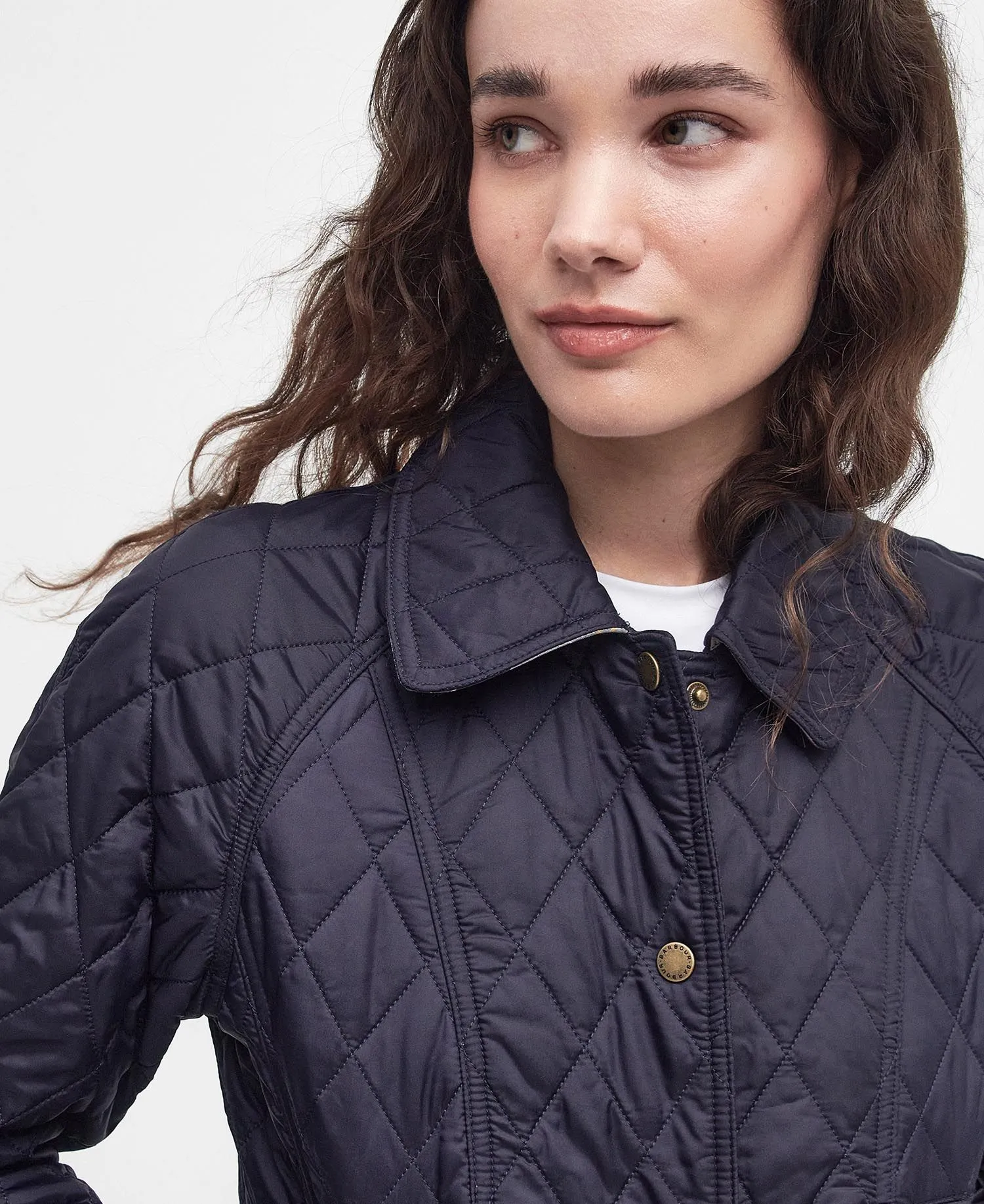Summer Beadnell Quilted Jacket Navy