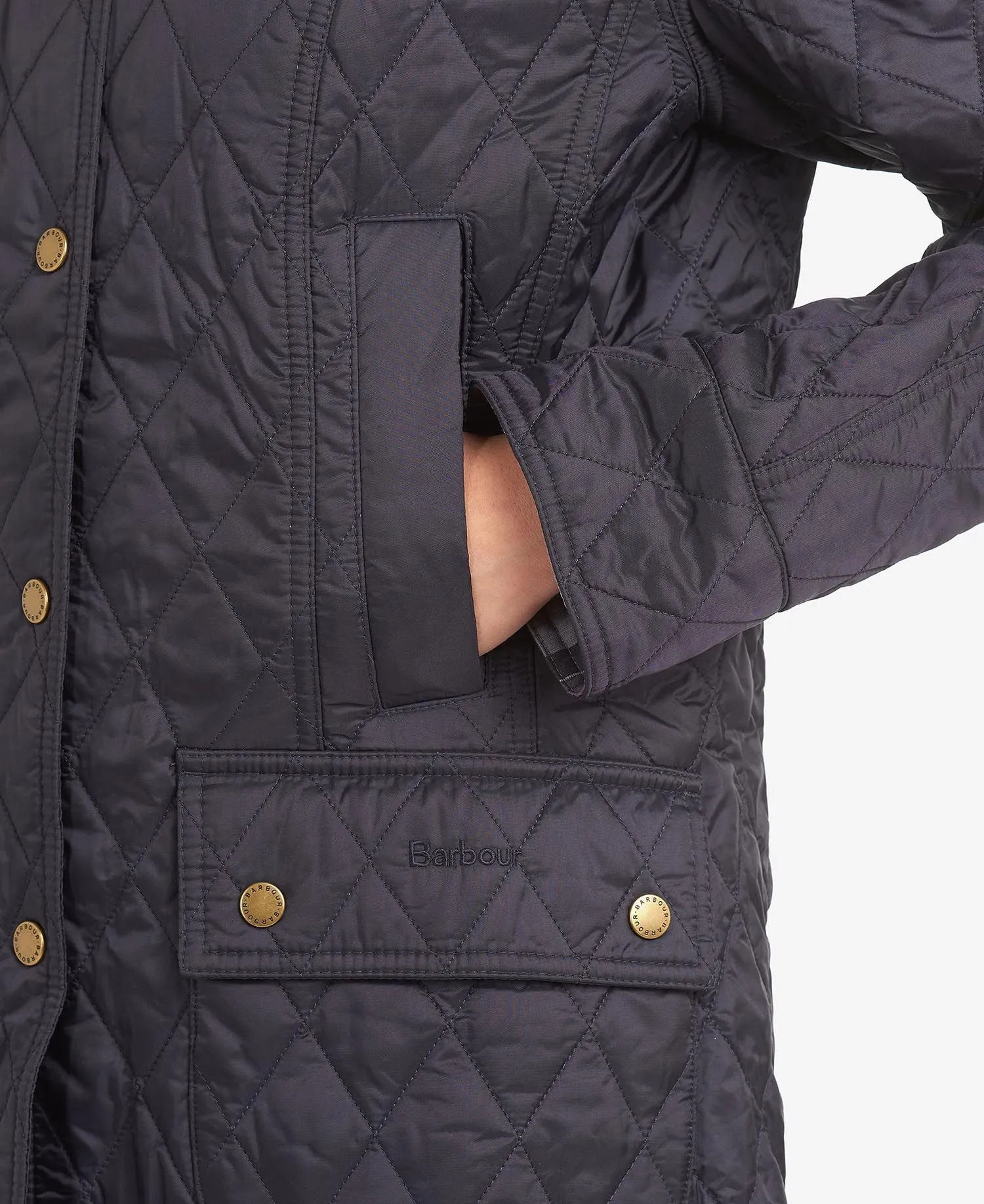 Summer Beadnell Quilted Jacket Navy