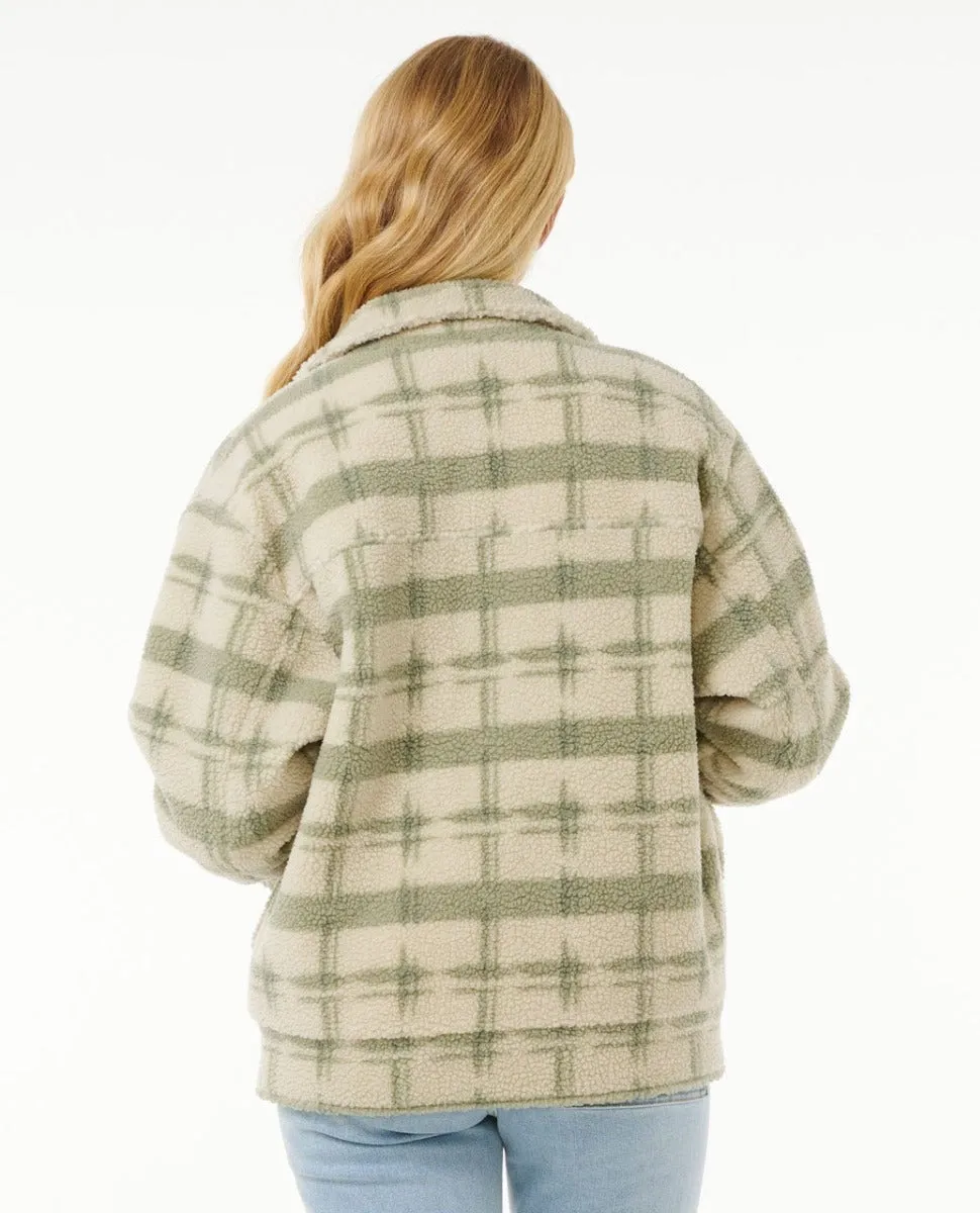 Sunrise Session Sherpa Lined Button Up Jacket
