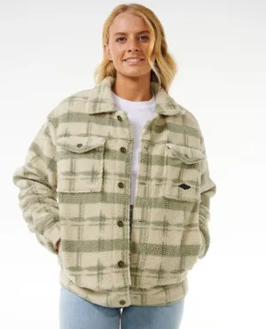 Sunrise Session Sherpa Lined Button Up Jacket