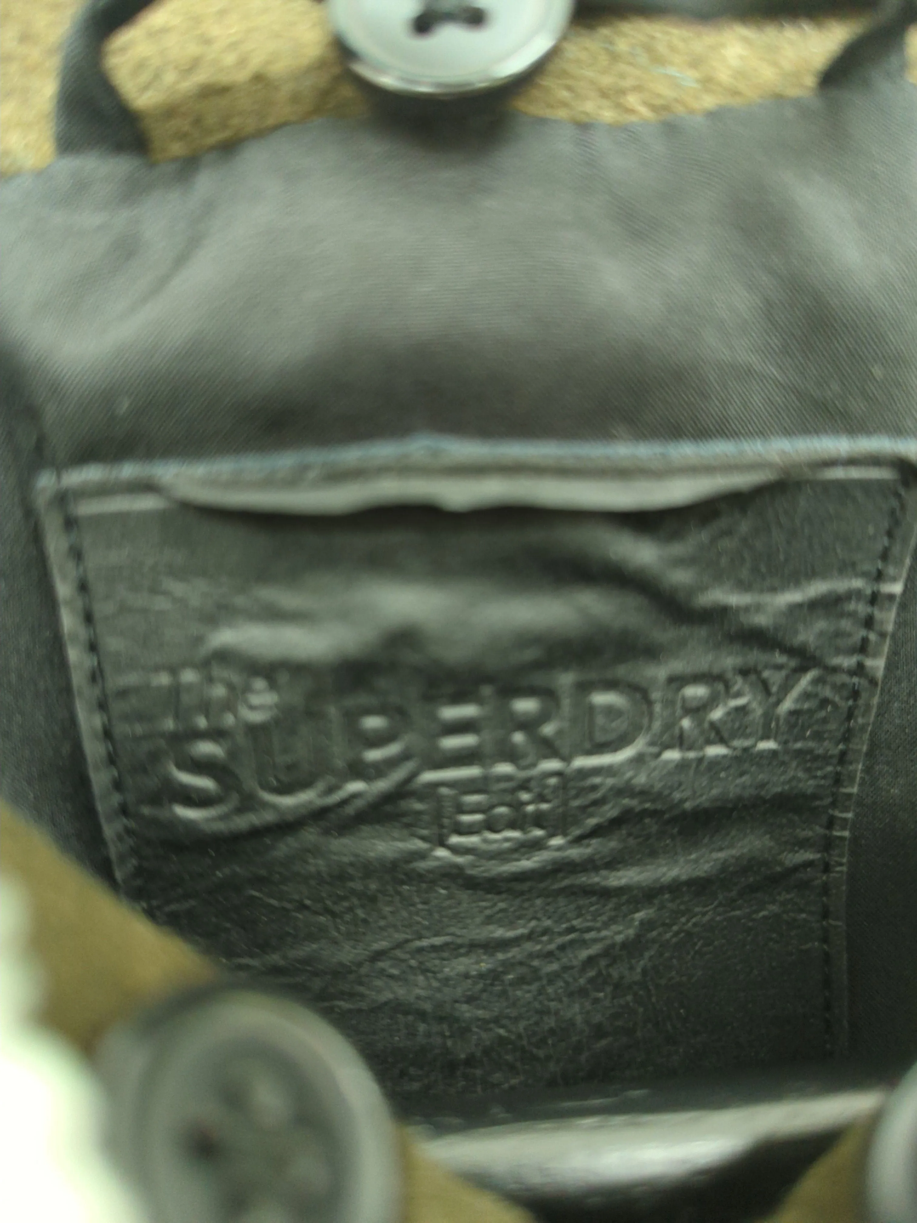 Superdry Women's Jacket UK 14 Green Wool with Polyester