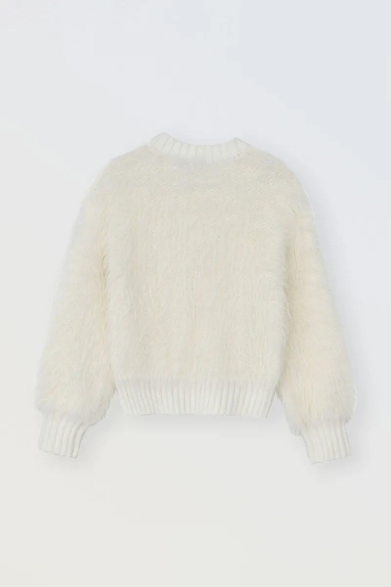 TEXTURED CABLE SWEATER