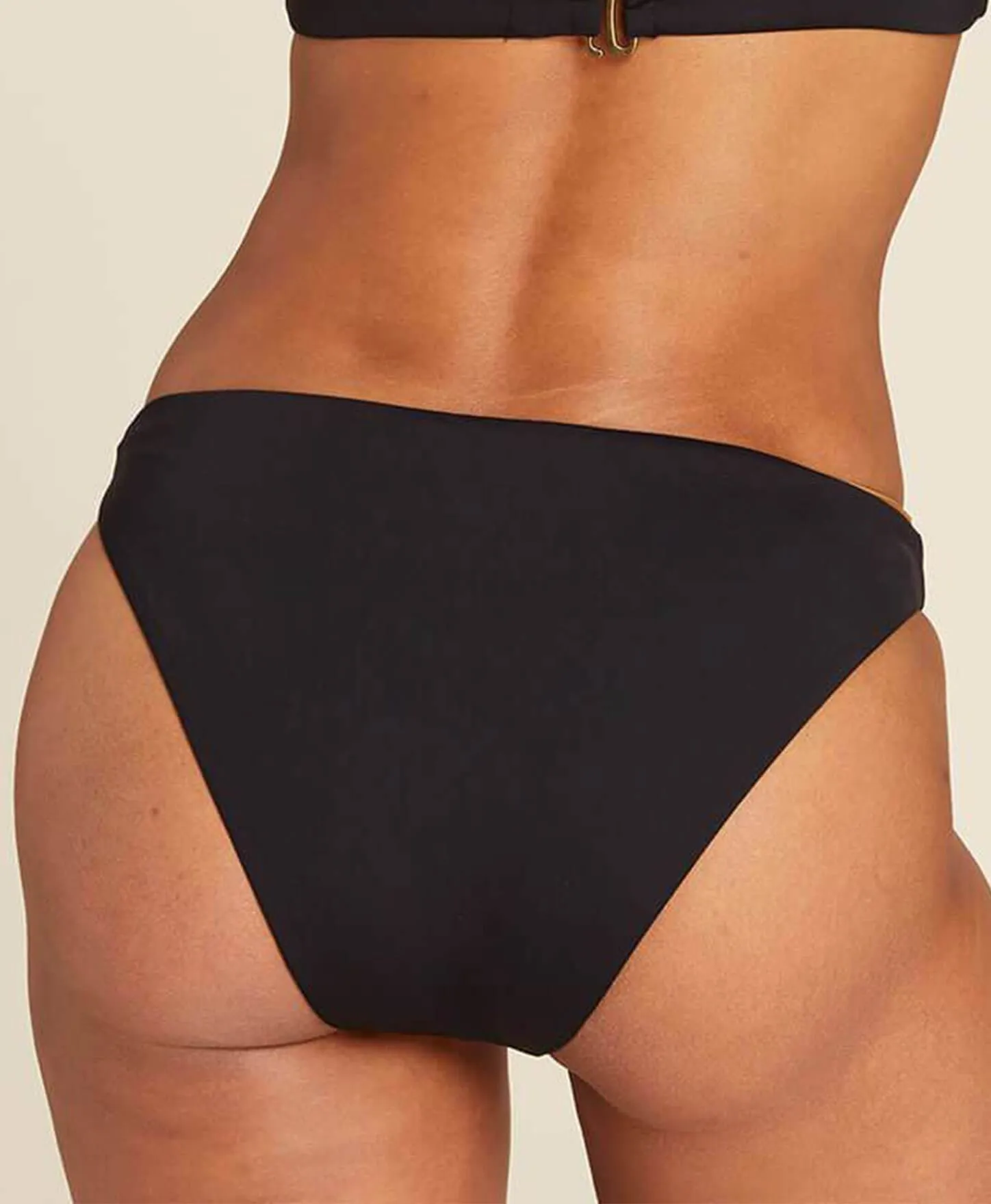 The Archive 90s Cheeky Bikini Bottom - Flat - Black