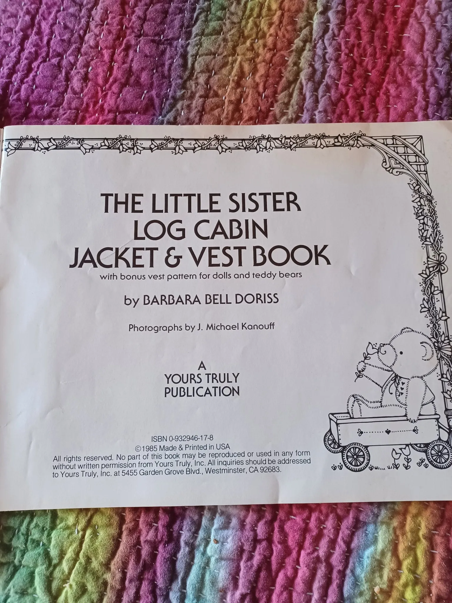 The Little Sister Log Cabin Jacket and Vest Book