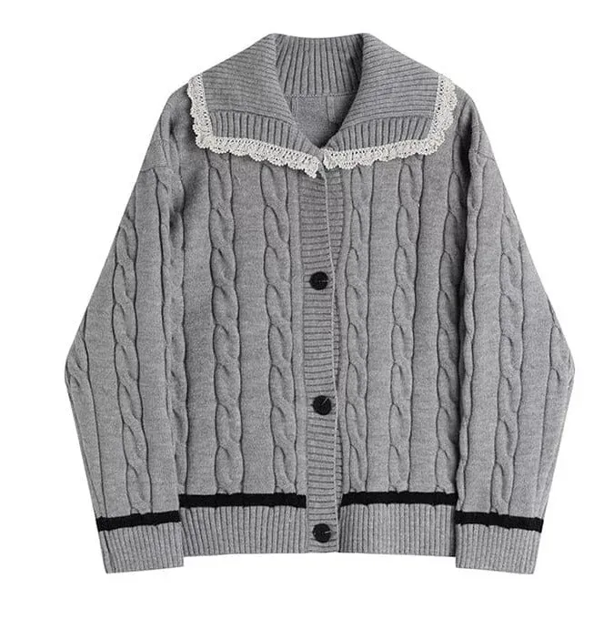 The Poppy Oversized Long Sleeve Knit Cardigan