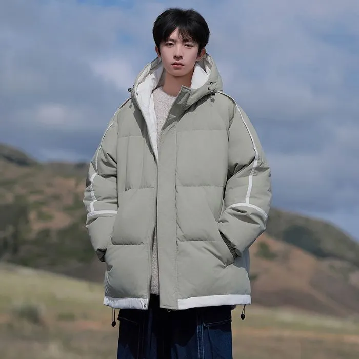 Thickened Zip-up Quilted Puffer Jacket for the Outdoors