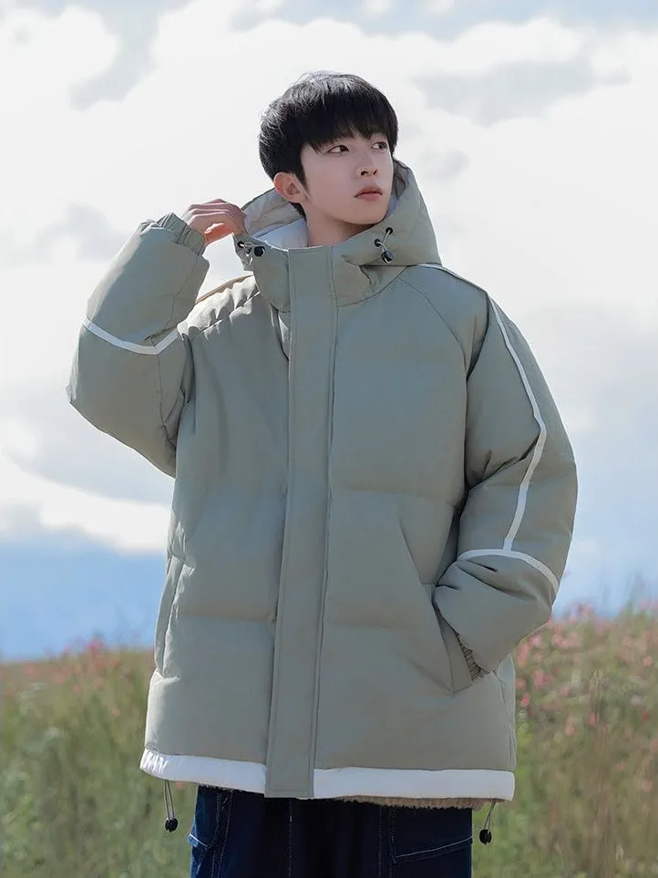 Thickened Zip-up Quilted Puffer Jacket for the Outdoors