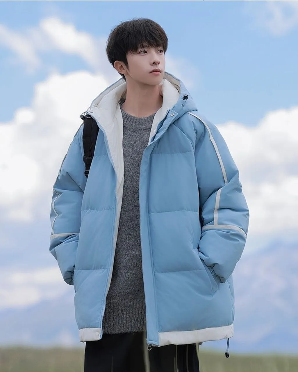 Thickened Zip-up Quilted Puffer Jacket for the Outdoors