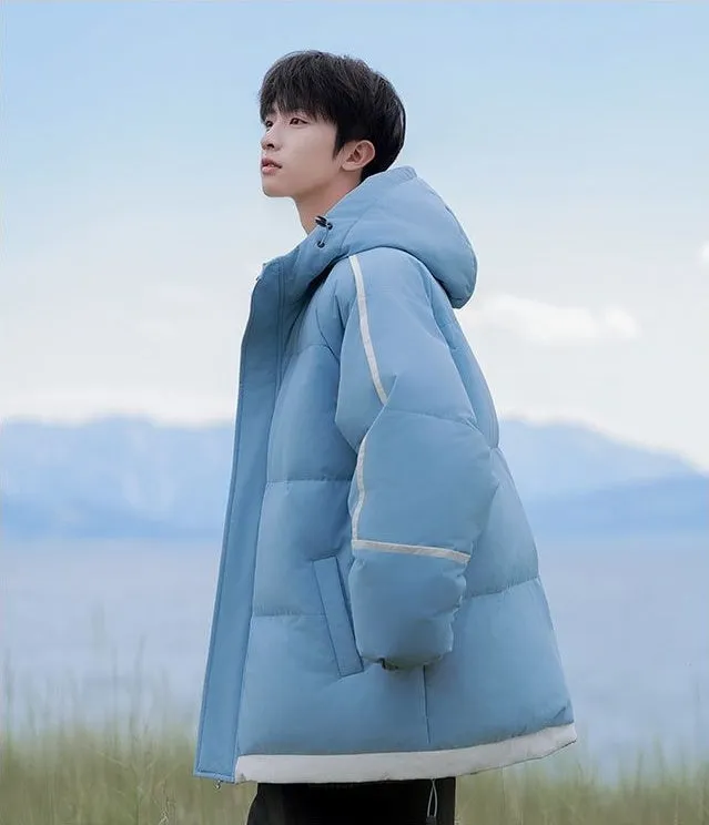 Thickened Zip-up Quilted Puffer Jacket for the Outdoors
