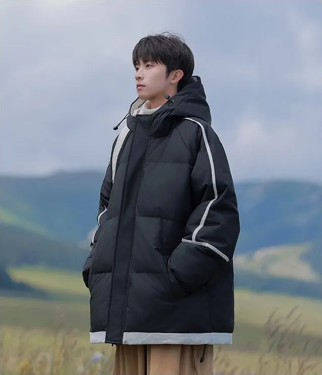 Thickened Zip-up Quilted Puffer Jacket for the Outdoors
