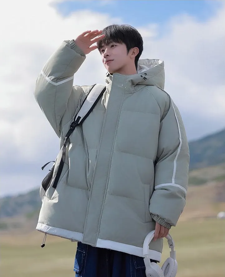Thickened Zip-up Quilted Puffer Jacket for the Outdoors