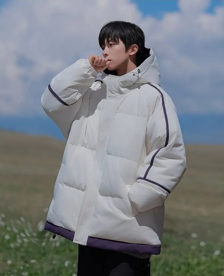 Thickened Zip-up Quilted Puffer Jacket for the Outdoors