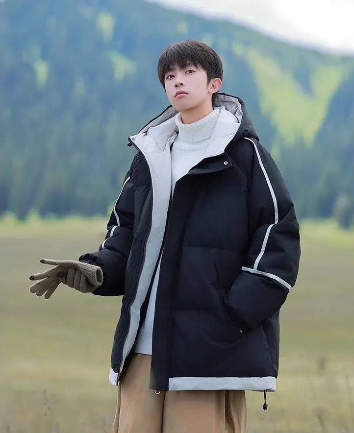 Thickened Zip-up Quilted Puffer Jacket for the Outdoors