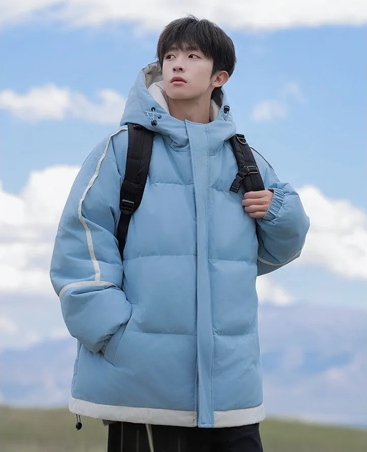 Thickened Zip-up Quilted Puffer Jacket for the Outdoors