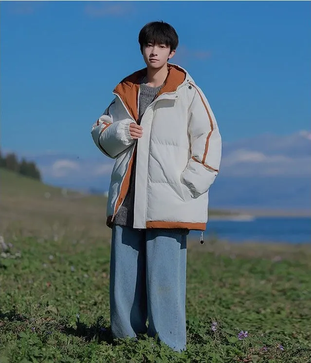 Thickened Zip-up Quilted Puffer Jacket for the Outdoors