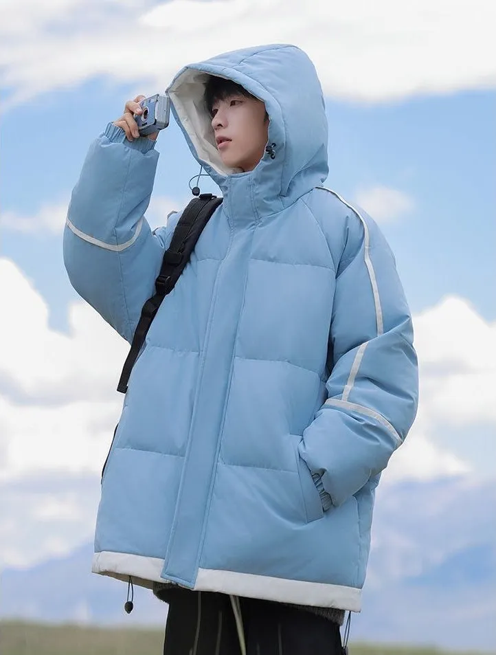 Thickened Zip-up Quilted Puffer Jacket for the Outdoors