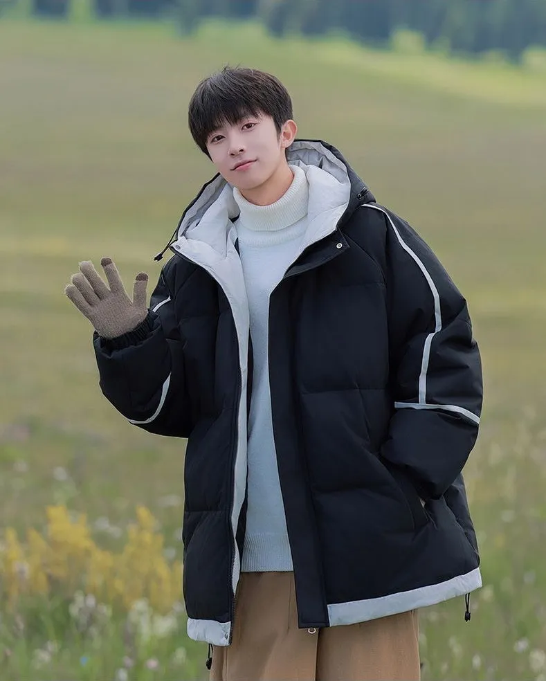 Thickened Zip-up Quilted Puffer Jacket for the Outdoors