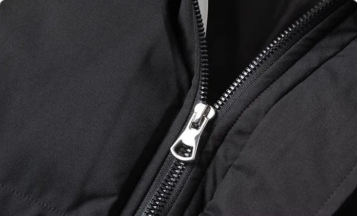 Thickened Zip-up Quilted Puffer Jacket for the Outdoors